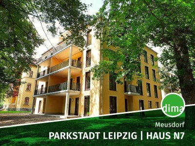 Parkstadt Leipzig - Erstbezug im Neubau, West-Terrasse, Tageslichtbad, Stellplatz, HWR, Lift u.v.m.