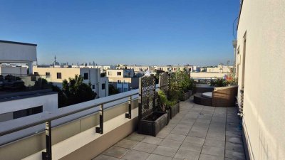 112m² Skyline-Premium-Penthouse mit toller 30m² Dachterrasse - provisionsfrei, A+, barrierefrei
