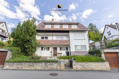 *Renovierungsbedürftiges Zweifamilienhaus mit großem Grundstück und Garagen in Malmsheim zu kaufen*