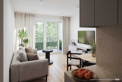 Kompakte effektive 2-Zimmer mit Balkon