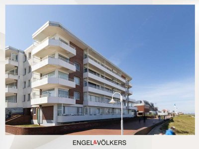 Strandnahes Wohnglück: 2-Zimmer-Wohnung mit unverbaubarem Nordseeblick
