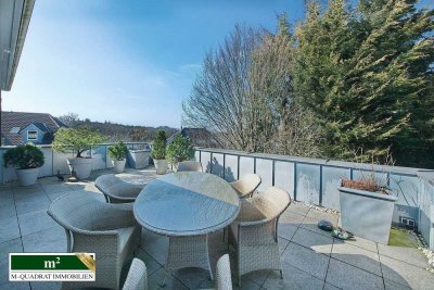 Wohnen wie im Haus! Schickes Penthouse mit großzügiger Dachterrasse und tollem Blick über Gräfrath