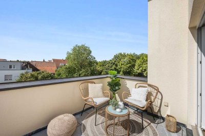 Möblierte 2 Zimmer-Wohnung mit Balkon und Tiefgaragenstellplatz