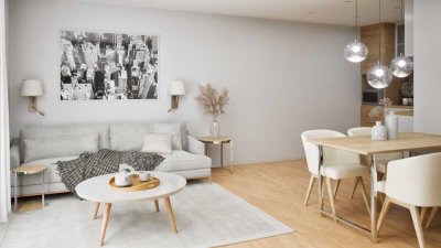 Moderne 2-Zimmer Obergeschosswohnung mit Süd-Balkon & Abstellraum – Helle Räume & zentrale Lage
