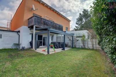 Moderne Doppelhaushälfte mit Wohnkeller, Garten &amp; Top-Ausstattung in 7201 Neudörfl