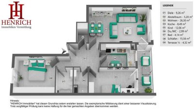 Gemütliche 3 Zimmer Wohnung mit EBK, großer Loggia, Aufzug & Tiefgaragen-Stellplatz