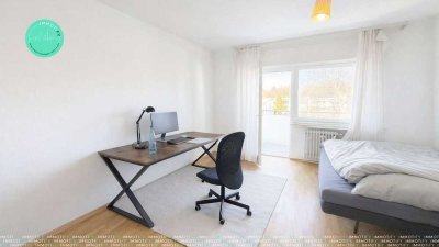 Renditestark. WG-geeignet. Solide vermietet. - 3-Zimmer-Wohnung mit mehreren Balkonen, KA-Oststadt
