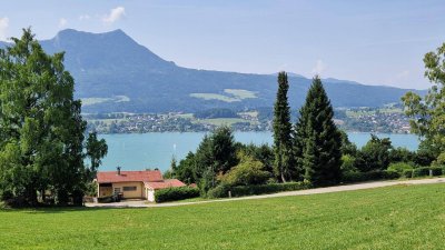 NEU - Bungalow mit traumhaftem Seeblick in Mondsee: Terrasse, Garten sowie Garage - Ihr neues Zuhause!