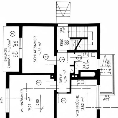 2-Zimmer-Wohnung mit Wohnküche, Balkon und Gartennutzung in Mainburg