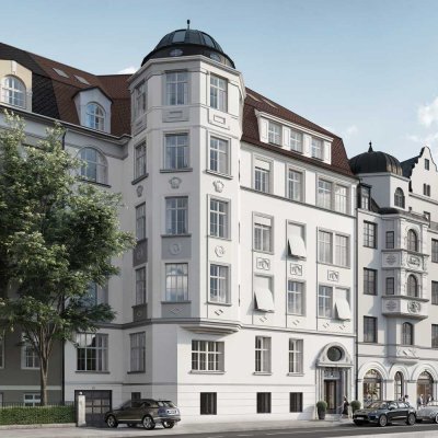 Stadtpalais Widenmayer - 4-Zimmer-Wohnung mit Loggia am Eisbach