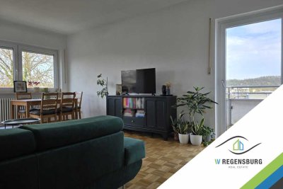 Gepflegte 3-Zi.-Wohnung mit 2 Balkonen & Garage – zentrale Lage in Regensburg-West