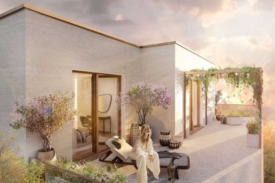 Himmlische Aussichten: stilvolle 3-Zimmer Penthouse mit großer Terrasse nach Süd-Osten ausgerichtet