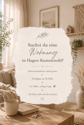 Gemütliche 3-Zimmer-Wohnung mit Garage, Stellplatz, Gartennutzung & ruhiger Lage in Hagen-Rummenohl
