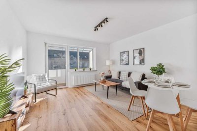 Hochwertig sanierte 2-Zimmer-Wohnung mit Balkon und Keller-bald mit Fernwärme