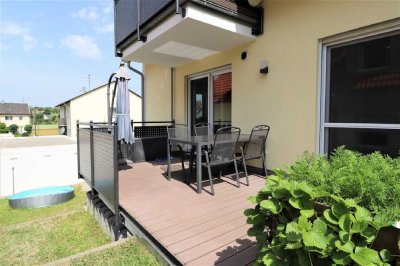 Moderne 3-Zimmer-Erdgeschoss-Wohnung mit Terrasse und Garten in Pfaffenhofen-Reisgang!