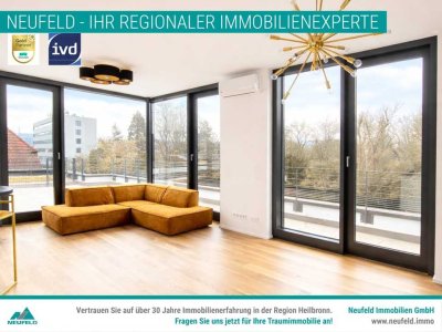 Wunderschöne 3-Zimmer Penthouse-Wohnung mit Dachterrasse und Weitblick auf den Wartberg sucht Sie!