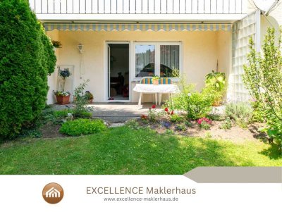 ***RESERVIERT***Fast wie ein Haus - helle Erdgeschosswohnung mit 325 m² Garten und Doppelgarage!