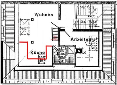 Exklusive, gepflegte 2,5-Zimmer-DG-Wohnung in Leipzig