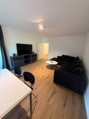 Erstbezug nach Sanierung 3 Zimmer Wohnung möbliert mit Tiefgarage & Designmöbeln hochwertig modern