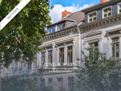 Wohnen und arbeiten unter einem Dach in stilvollem Altbremer Haus mit Gourmetküche in bester Lage
