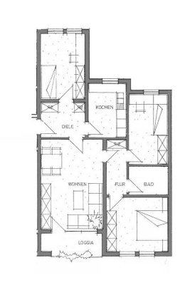 4 Zimmer-Wohnung mit sep. Küche und Balkon in Bonn-Kessenich
