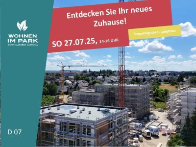 2-ZIMMER ETW IM 1. OG MIT BALKON - "WOHNEN IM PARK" IN LANGENAU - D07