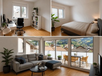 Moderne 3-Zimmer-Neubauwohnung im Dachgeschoss mit großem Balkon inkl. 2 Parkplätzen in Weer