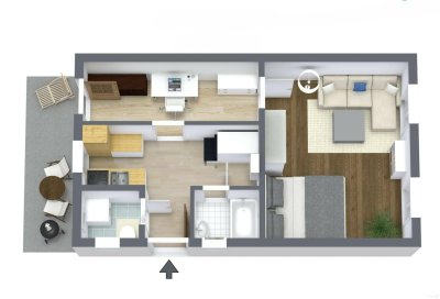 Charmante, günstige Altbauwohnung mit großem Garten im Herzen von Graz