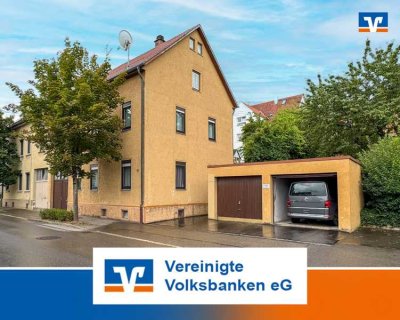 Große Doppelhaushälfte mit 3 Garagen - komplett Frei - 1-2 Wohnungen