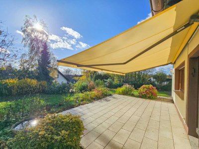 Ebenerdiges Wohnen mit 2 Terrassen, 2 Garagen, neuer Therme Nähe Weyerbusch