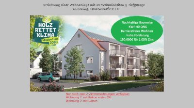 Großzügige  2-Zimmer-Wohnung mit Südbalkon