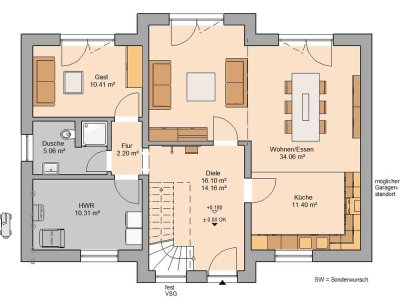 Mit Blick in die Zukunft ins energieeffiziente Eigenheim! (inkl. Grundstück und Garage)