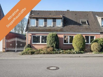 Ihre neue Immobilie: Attraktive Doppelhaushälfte mit Anbau und Carport in guter Lage in Wassenberg