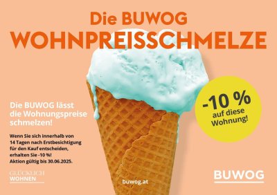 -10% BUWOG WOHNPREISSCHMELZE! PROVISIONSFREI VOM EIGENTÜMER! 3D-Tour! FERNBLICK! WUNDERBARE 4-ZIMMER MAISONETTE-WOHNUNG MIT TERRASSE NÄHE U4!