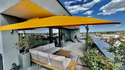 Exklusives Penthouse-Masionette mit Panorama Skylounge, provisionsfrei