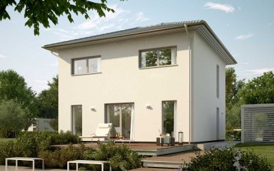 Lichtdurchflutete Stadtvilla mit Wellnessbad in idyllischer Umgebung