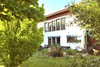 Absolute Ruhelage: Einfamilienhaus in Holzriegelbauweise - zu kaufen in 2482 Münchendorf