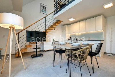 MÖBLIERT - MODERN STYLE - Praktisches Business Apartment mit Balkon
