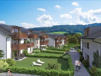 Ortszentrum Hallwang - großzügige 4 Zimmer Erstbezugs-Gartenwohnung mit traumhaftem Garten!