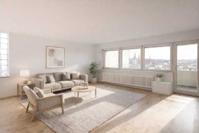 Lichtdurchflutete Wohnung mit zwei Balkonen und traumhafter Aussicht