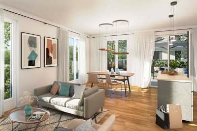 Neubau - Erstbezug 2-Zimmer mit Garten und Einbauküche