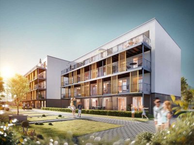 Erstbezug mit Balkon: Stilvolle 3-Zimmer-Wohnung mit Wohnberechtigungsschein Stufe III