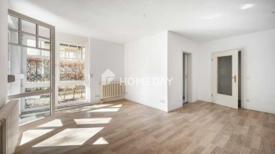 Attraktive Zwei-Zimmer-Wohnung mit Terrasse, kleinem Garten und Stellplatz - sofort bezugsfrei