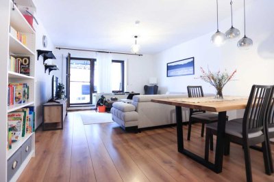 Exklusive 3-Zimmer-Wohnung in verkehrsgünstiger Lage mit eigenem Garten