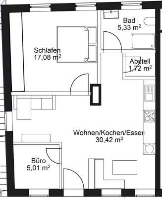Erstbezug: Seniorenwohnung 2-Zimmer mit Betreuung in Krumbach