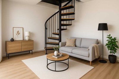 Schöne Maisonette-Wohnung mit Bachboden zum Selbst-Ausbau