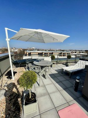 Exclusive designer penthouse apartment with 360* rooftop terrace - fully furnished