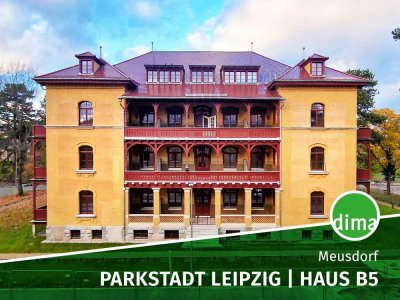 Parkstadt Leipzig - Erstbezug im Denkmal, Loggia, FBH, Parkett, Stellplatz, Keller, Aufzug u.v.m.