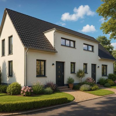Familienfreundliche Neubau-Doppelhaushälfte in Kaarst mit Grundstück