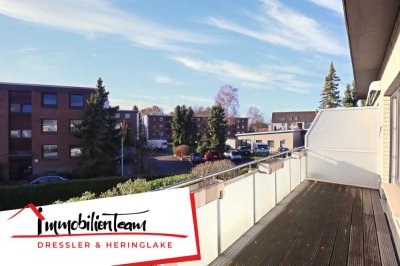 Halstenbek: Helle 2-Zimmer-Wohnung mit tollem Grundriss, großzügigem Südwest-Balkon und Kellerraum